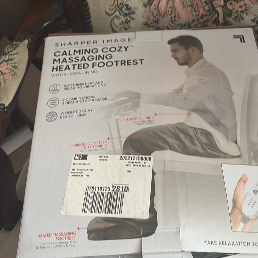 sharper image foot massager heated